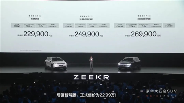 22.99万的极氪7X 拿什么打特斯拉和乐道?