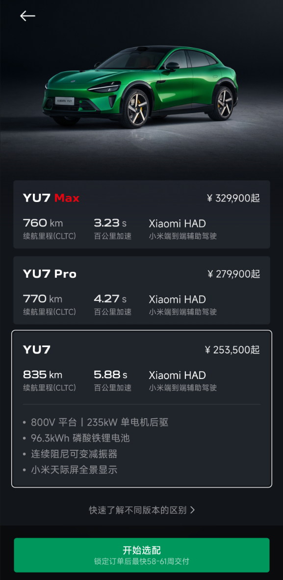 小米汽车辟谣YU7交付插队费:都是假的